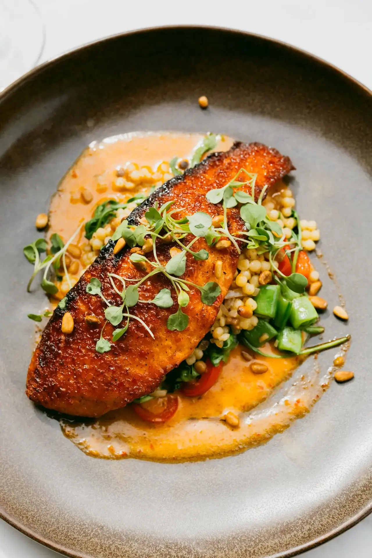 Harissa glazed salmon