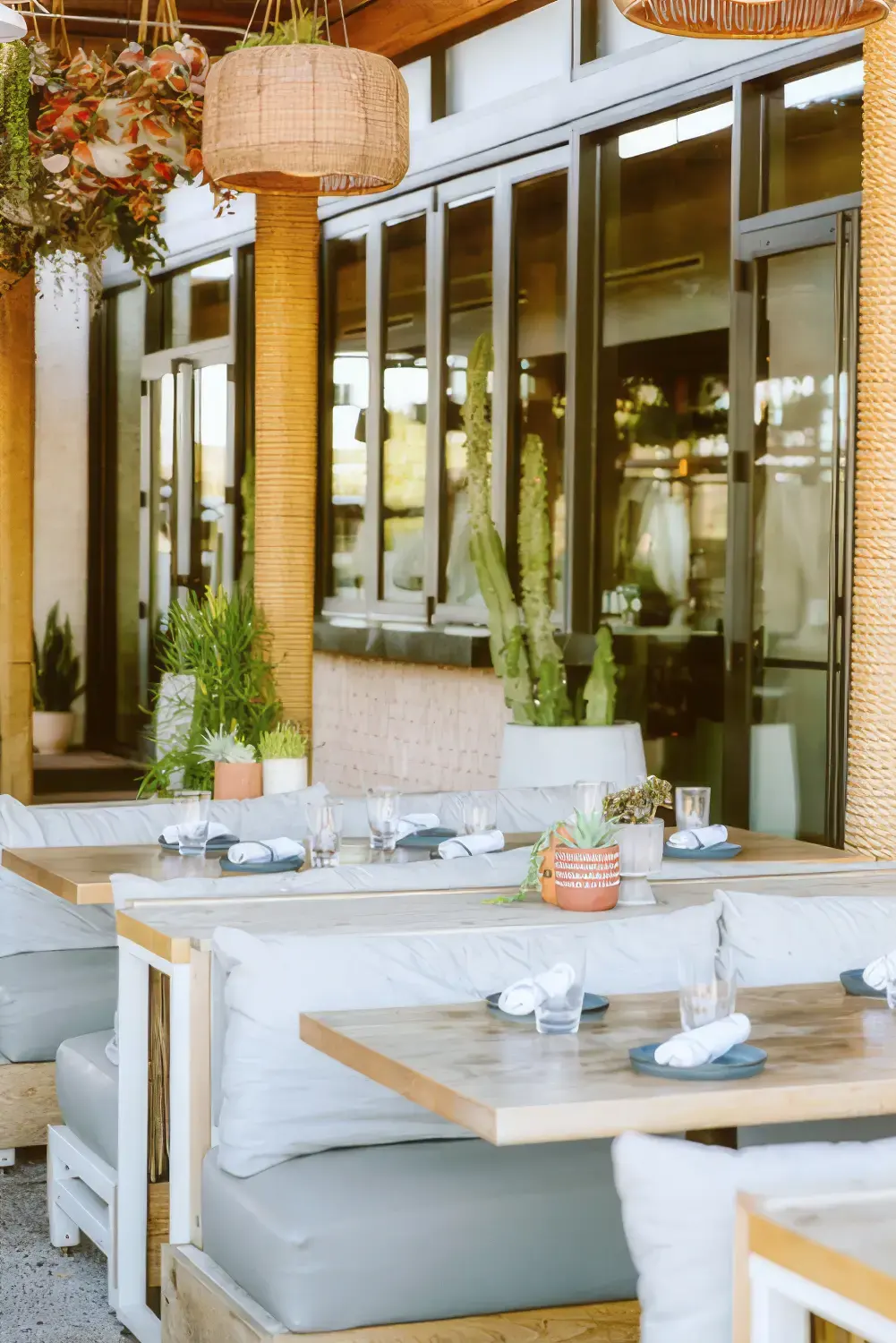 Lounge seating on the patio